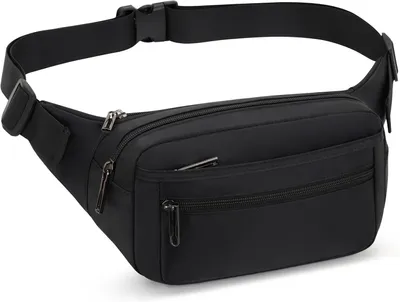 Produktbild von Gürteltasche, wasserdicht, für Reisen, schwarz, One Size