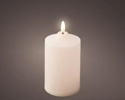 Produktbild von LED Kirche Kerze Flammeneffekt h15cm creme