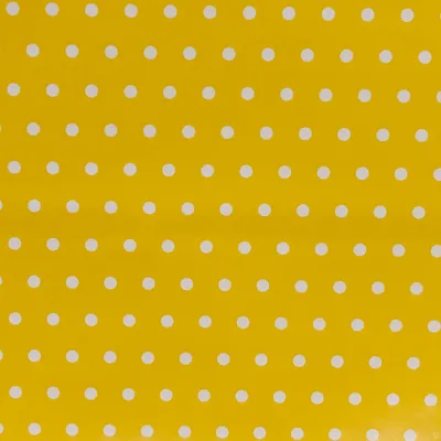 3 Rollen Geschenkpapier Dekopapier gelbe Punkte