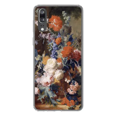 Produktbild von MuchoWow® Handyhülle Schutzhülle Hülle für Huawei P20 Stilleben mit Blumen - Malerei - Alte Meister Silikon Softcase Handy Hülle - Hardcover