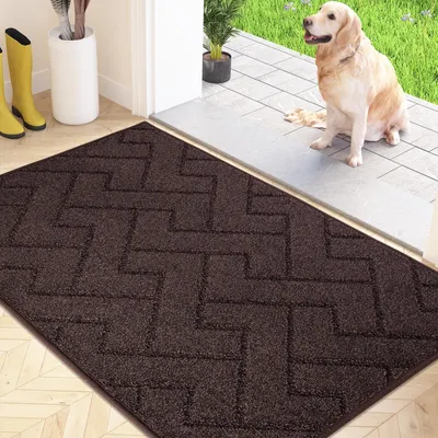 Produktbild von Omgoods – Waschbare Fußmatte mit rutschfester Unterseite, 50 x 80 cm