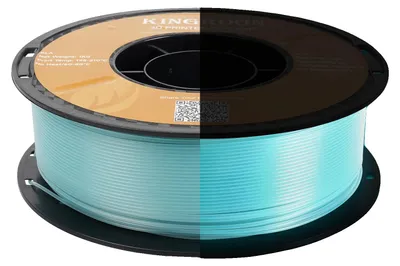 Immagine prodotto di Filamento PLA, si illumina al buio, elevata compatibilità, blu
