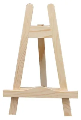 Zdjęcie produktu dla Miniaturowy sztaluga, kolor drewna, 25 cm