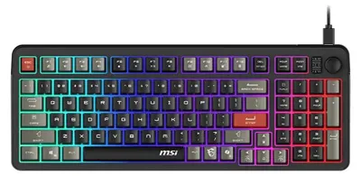 Produktbild von MSI FORGE GK110, Kabelgebunden, USB, Membran Key Switch, QWERTY, RGB-LED, Schwarz
