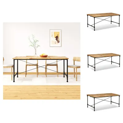 Zdjęcie produktu dla vidaXL Stół do jadalni z litego drewna mango 180 cm - Stoły do jadalni