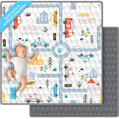 Produktbild von Spielmatte Krabbelmatte Baby - 50 x 50 cm - 2 cm dick - Waschbar - Faltbar