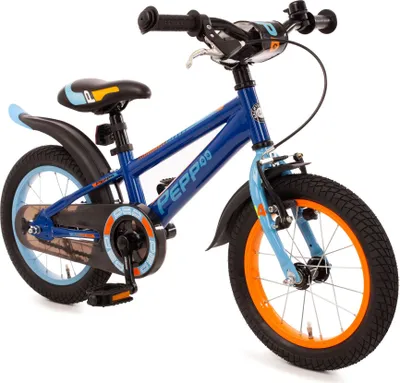 Produktbild von 14" PEPP 1-Gang Kinderfahrrad dunkelblau/blau