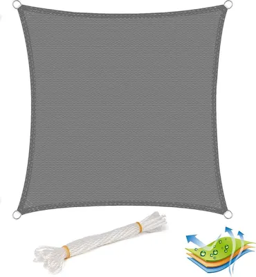 Immagine prodotto di Telo protettivo in HDPE traspirante con protezione UV | Grigio | 360 x 360 cm