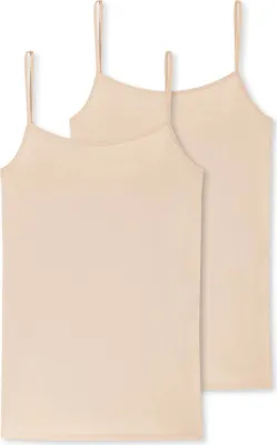 Produktbild von Schiesser Damen 2 er Pack Spaghettitop Gr. 40 sand