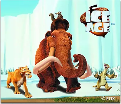 Obrázek produktu pro Ice Age Protagonists - nášivka, nažehlovací, nášivka, nášivky, nášivky, velikost: 7 x 6 cm