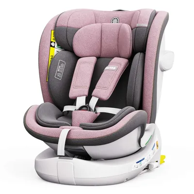 Produktbild von Daliya® ROTAZIONE i-Size 360° Kindersitz, ISOFIX & Top-Tether, ab Geburt 40–150 cm (Babyschale bis Kinderautositz), 5-Punkt-Gurt, mitwachsend, 0–36 kg