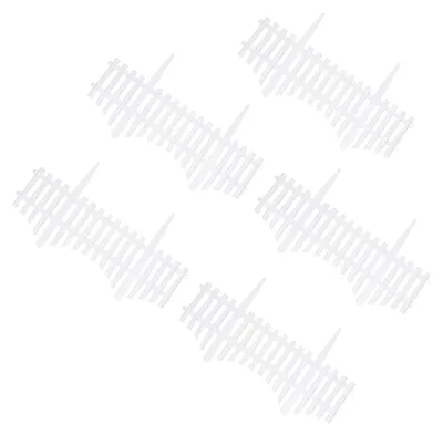 Produktbild von Dekorative Beetbegrenzungs-Elemente (24 x 13,2 Zoll) aus wetterfestem Kunststoff – Stecksystem für Gartenbeete und Außenanlagen
