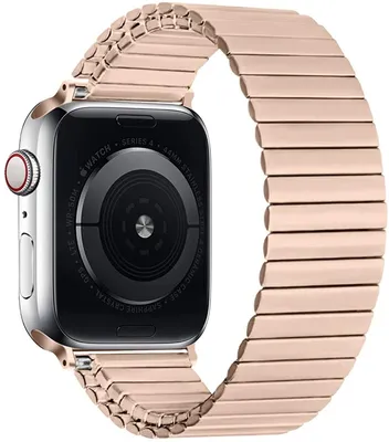 Produktbild von Strap-it Apple Watch Stahl-Stretchband (Roségold)