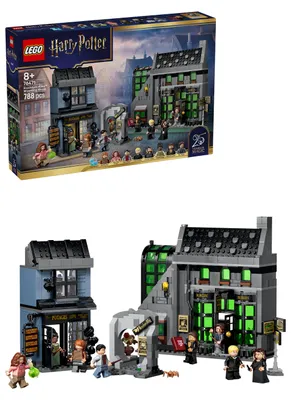 Zdjęcie produktu dla LEGO Harry Potter Magiczne sklepy na ulicy Śmiertelnego Nokturnu, Zestaw do budowania, 8 lat(a), Plastik, 788 szt., 1,08 kg