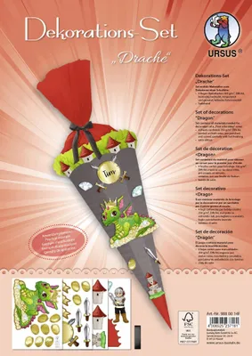 Produktbild von Ursus DEKO-SET für SCHULTÜTE DRACHE