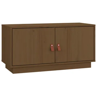 Produktbild von TV-Schrank Honigbraun 80x34x40 cm Massivholz Kiefer