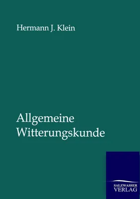 Produktbild von Allgemeine Witterungskunde