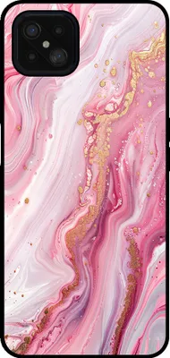 Produktbild von Smartphonica Handytasche geeignet für Oppo A92s / Reno4 Z 5G mit Marmordruck - TPU zurück Abdeckung Fall Marmor-Design - Pink