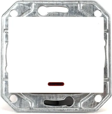 Produktbild von Lichtschalter Unterputz mit Kontrolleuchte 10 A, 230 V weiß Serie TAILI