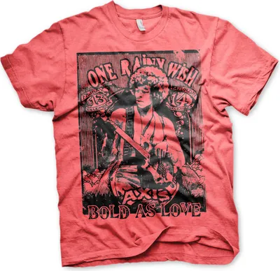 Produktbild von Jimi Hendrix - Bold As Love T-Shirt - X-Large - Red-Heather