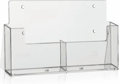 Produktbild von DIN A6 Prospekthalter / 2 Fächer