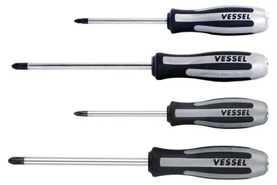 Schlag-Schraubendreher-Set, 4-teilig, PH2, PH3, PZ2, PZ3