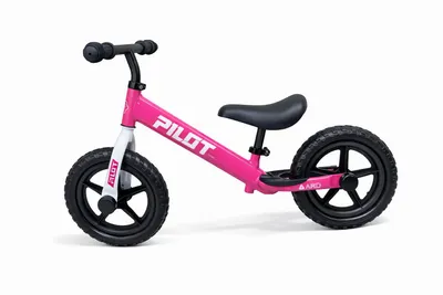 Image de Pilot Bike, draisienne 12 pouces pour enfants sans pédales, garçons et filles à partir de 2 ans, rose