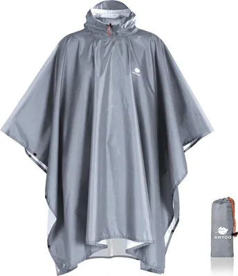Produktbild von Famanu Regenponcho wasserfest, wiederverwendbar, atmungsaktiv - ideal für Outdoor-Aktivitäten