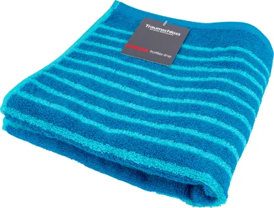 Produktbild von Traumschloss Frottier-Line Stripes Handtuch 50 x 100 cm helltürkis 100% Baumwolle, absolut hautsympathisch