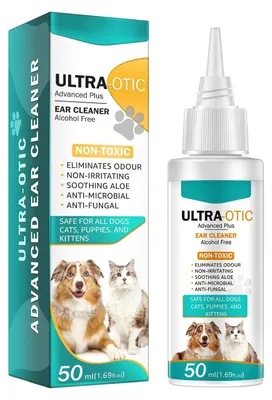 Ohrenreiniger für Hunde & Katzen, sanfte Reinigung, 10 ml