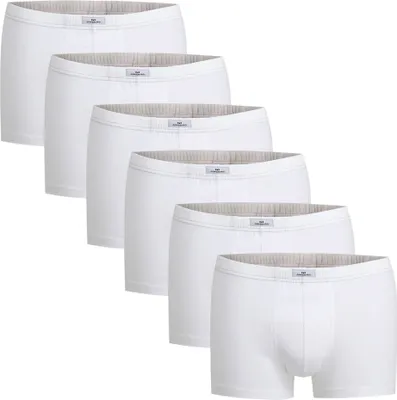 Produktbild von Götzburg Herren Pants 6er Pack - Single Jersey, Unterwäsche Set, Baumwolle Stretch Weiß M