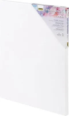 Immagine prodotto di Tela 100% cotone, 380 g/m², per pittura acrilica, 30 x 40 cm, bianca, grande foglio da pittura