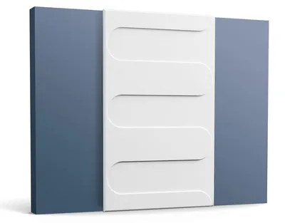 Image de Orac Decor W125 3d panneau mural Lambris mural Panneau acoustique Dalle pour mur et plafond Moulure en stuc 50 x 80 cm