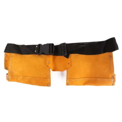 Produktbild von Benson Tools 004365 Leder Werkzeuggürtel mit Taschen und Halteschlaufen