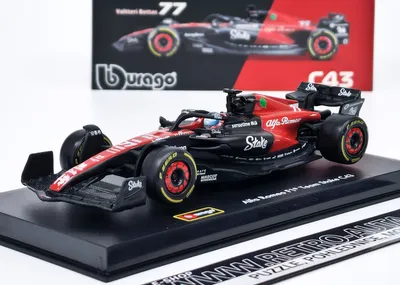 Zdjęcie produktu dla Alfa Romeo C43 #77 V.Bottas F1 team Stake - Bburago 1:43