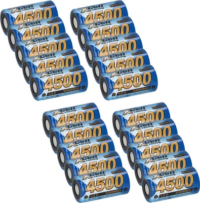 Produktbild von 20x XCell Racing Sub-C Ni-MH 4500mAh 1,2V Sub C X4500SCR Akku Modellbau