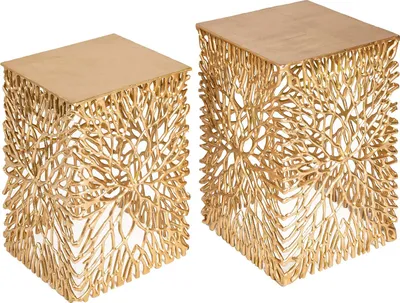 Immagine prodotto di Tavolino da 45 cm, design dorato, moderno, per soggiorno - ACQUISTA ORA