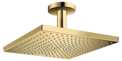 Produktbild von hansgrohe Raindance E Kopfbrause 300 1jet EcoSmart mit Deckenanschluss, Polished Gold Optic