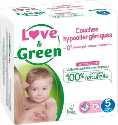 Produktbild von Love Green Babypflege Windeln Green Baby Care Art des Modells Kuschelweich