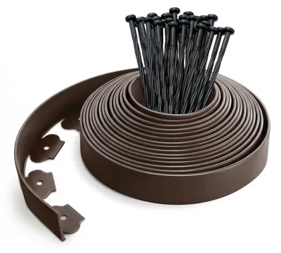 Produktbild von Flexible Kunststoff-Raseneinteilung mit 30 Erdankern