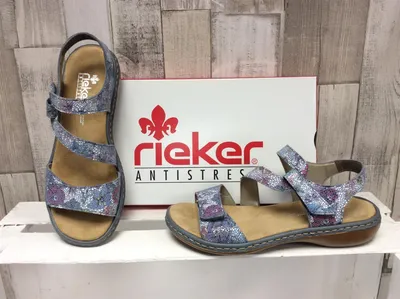 Produktbild von Rieker Damen Sandale blau-bunt 41