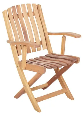 Immagine prodotto di Poltrona da esterno, sedia da giardino, poltrona per relax, ideale per balconi, sedia in legno naturale