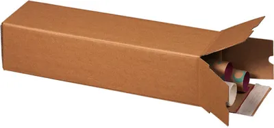 Produktbild von 50 x Versandhülse Versandkarton Faltkarton für DIN A2 435x105x105mm selbstklebend