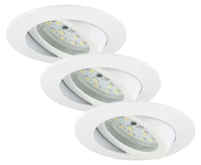Zdjęcie produktu dla Reflektor wpuszczany LED Reflektor sufitowy obrotowy IP23 4,8W Ø8,2 cm Briloner
