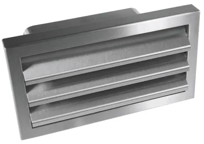 Obrázek produktu pro Ploché potrubí 220 × 90 mm, vnější mřížka, kuchyňská ventilační mřížka z nerezové oceli, odvod vzduchu