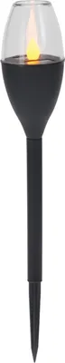 Image de Lampe solaire Pro Garden, polypropylène, 6 x 37 cm, noire