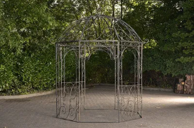 Produktbild von Pavillon Leila bronze, Dach Ø 285 cm, Höhe 313 cm, mit Rankhilfe