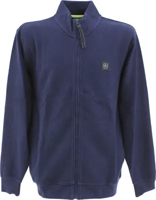 Produktbild von 33314 Lerros, ,  Herren Strickjacke Sweatjacke, feiner Jaquardstrick, marineblau, XXL