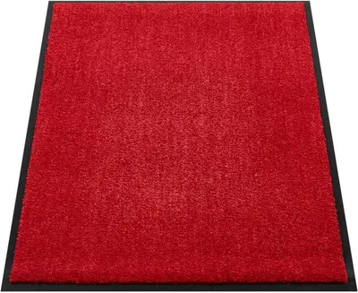 Produktbild von andiamo Fußmatte Super Wash and Clean rot uni 90 x 120 cm