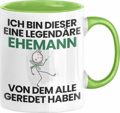 Produktbild von Ehemann Geschenk Tasse Lustige Geschenkidee Geburtstag für Ehemann Ich Bin Dieser Legendäre Ehemann Von Dem Alle Geredet Haben Kaffee-Becher (Grün)